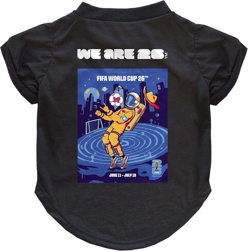 Littlearth Pet T-Shirt City Edition – Official FIFA 2026 Pet Apparel, 11 Host City Graphics, Black, XS–XL in Saudi Arabia