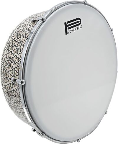 The 16'' Gawharet El Fan Professional Mother Of Pearl Bandir Dof With advanced Tuning Lugs/Daf (DOFS13) in Saudi Arabia