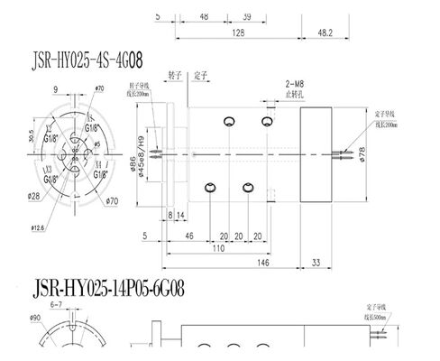 1 Pcs Pneumatic and Slip Ring Integrated Through Hole Hollow and Oil and Water Gas Hydraulic and line Rotary Joint(1 Gas and 6 Electric) in Saudi Arabia