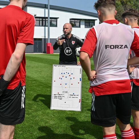 FORZA 35in x 24in Double-Sided Sports Coaching Whiteboard | 13 Sport Options - Dry Erase Board Equipped with Magnetic Markers, Pen & Eraser (Soccer, Without Carry Bag) in Saudi Arabia