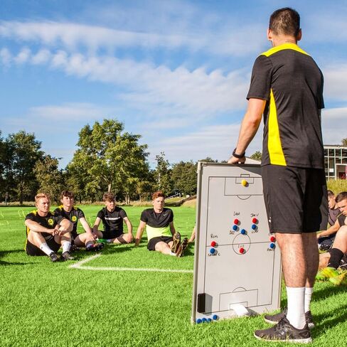 FORZA 35in x 24in Double-Sided Sports Coaching Whiteboard | 13 Sport Options - Dry Erase Board Equipped with Magnetic Markers, Pen & Eraser (Soccer, Without Carry Bag) in Saudi Arabia