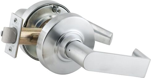 SCHLAGE ND80JD RHO 626 (FSIC) سلسلة ND قفل أسطواني من الدرجة 1، وظيفة غرفة التخزين، قلب كامل الحجم قابل للتبديل، تصميم رودس، لمسة نهائية من الكروم الساتان in Saudi Arabia