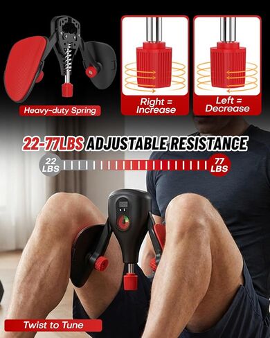 أجهزة تمرين قاع الحوض من كيجل بوزن 0-77 رطل، جهاز تدريب الفخذ الداخلي ومعدات تمرين مدرب الورك، جهاز تمرين كيجل لعضلات قاع الحوض للنساء والرجال in Kuwait