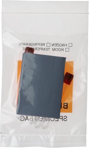 200 Count 6"x9" Biohazard Specimen Bags, Plastic Transport Zip Bags with Outside Pocket for Lab Use in Saudi Arabia