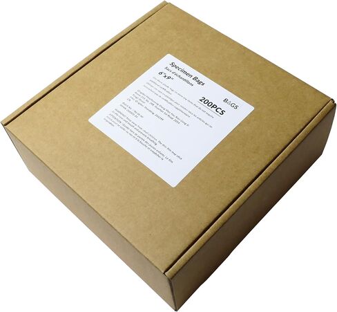200 Count 6"x9" Biohazard Specimen Bags, Plastic Transport Zip Bags with Outside Pocket for Lab Use in Saudi Arabia
