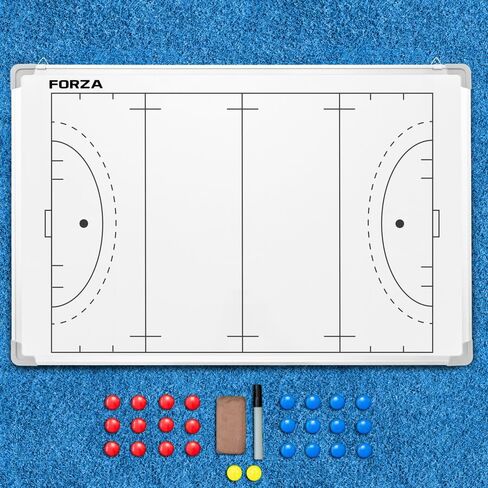 FORZA 35in x 24in Double-Sided Sports Coaching Whiteboard | 13 Sport Options - Dry Erase Board Equipped with Magnetic Markers, Pen & Eraser (Soccer, Without Carry Bag) in Saudi Arabia