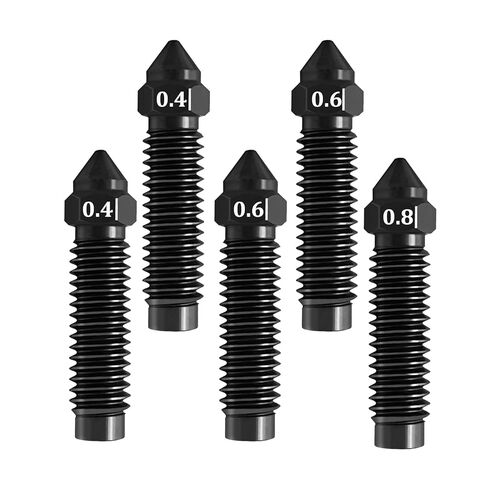 طقم مجموعة فوهات الكربون Centauri 2 قطعة 0.4 مم 2 قطعة 0.6 مم 1 قطعة 0.8 مم فوهات فولاذية صلبة طارد فوهة Hotend لـ Elegoo Centauri Carbon، Centauri Carbon 2، CC 2 in Kuwait