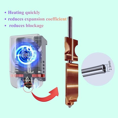 for Flashforge AD5X Nozzles AD5X Nozzle Hardened for Flashforge AD5X 0.4mm Nozzle for Flashforge AD5X Accessories Quick Detachable Nozzle High Flow,2X Silicone Caps and 2X Nozzle Brushes,0.25MM+0.4MM in Kuwait