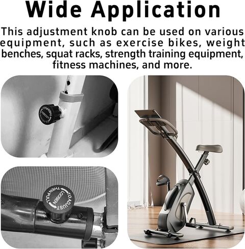 2PCS M16 Pop Pull Pin Knob, Fitness Pop-up Knob, M16 Adjustment Release Pull-up Spring Knobs for Exercise Bikes, Indoor Fitness Equipment & Training Machines, Universal Replacement Parts in Saudi Arabia