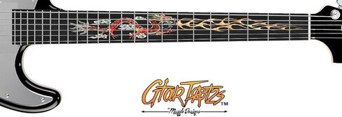 التنين الأحمر - ملصق لاصق مرصع بالجلد - يصل إلى 24 فريت - خشب الأبنوس الصناعي in Kuwait