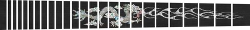 White Dragon - Sticker Decal Inlay Skinz -up to 24 Fret - Faux Ebony Wood in Saudi Arabia