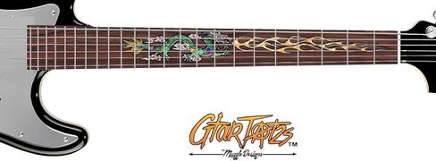 التنين الأخضر - ملصق لاصق مرصع بالجلد - يصل إلى 24 فريت - خشب الورد الصناعي in Kuwait