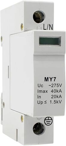 MY7 AC SPD Fire and Corrosion 20KA-40KA 1P ~ 275V House Surge Protector Protection Device Low Voltage Arrester in Saudi Arabia