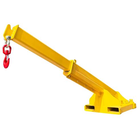 11000LB Forklift Jib Boom Crane, Mobile Crane Lifting Hoist, Max Length 7.8 Feet, Forklift Boom Attachment Towing Handling Equipment, 7.8" x 3.1" Socket Size in Kuwait