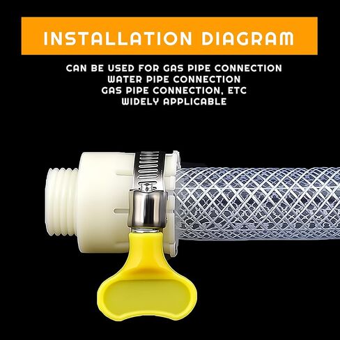 مجموعة متنوعة من مشابك خرطوم الفولاذ المقاوم للصدأ - 80 قطعة، قابلة للتعديل (8-44 مم) مشابك خط الوقود المعدنية للسباكة والسيارات والتطبيقات الميكانيكية مشبك الأنابيب in Kuwait