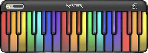 لوحة مفاتيح Kartier Piano MIDI، تتضمن أكثر من 1000 صوت/إعدادات مسبقة مشهورة، ومفاتيح إضاءة LED، واتصال بلوتوث وسلكي، وتطبيق IOS/Android وتطبيق سطح المكتب in Saudi Arabia