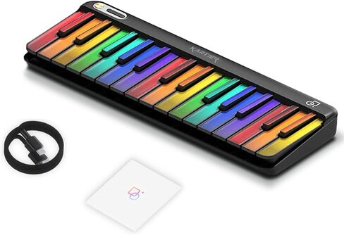 لوحة مفاتيح Kartier Piano MIDI، تتضمن أكثر من 1000 صوت/إعدادات مسبقة مشهورة، ومفاتيح إضاءة LED، واتصال بلوتوث وسلكي، وتطبيق IOS/Android وتطبيق سطح المكتب in Saudi Arabia