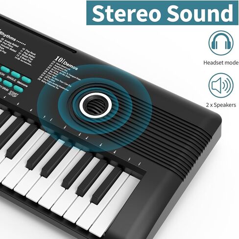 61 keys piano keyboard, Electronic Digital Piano with Built-In Speaker Microphone, Portable Keyboard Gift Teaching for Beginners, electric piano for kids, Birthday Gift for Children in Kuwait