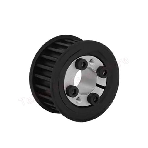 20T 22T HTD8M Timing Pulley with Keyless Bushing Bore 8-20mm 20 22 Teeth Wheel for Width 25mm 30mm Belt 1Pcs(Bore 16mm,20 Teeth,27mm) in Saudi Arabia