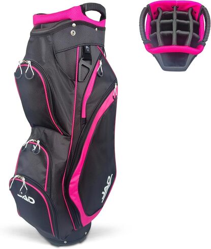JAD Lightweight Womens Golf Bag, Golf Cart Bag with Dual Handles for Women/Ladies, 14-Way Full-Length Top Dividers, Large Putter Well, Ultra Lightweight, Large Pockets for Accessories in Kuwait