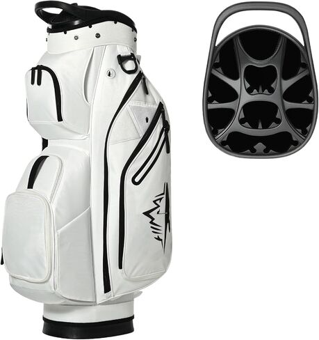 Golf Cart Bag 15 Way Organizer Divider Top Golf Club Bags Lightweight Golf Cart Bags for Men Women with Cooler, Magnetic Pocket and Rain Cover in Saudi Arabia