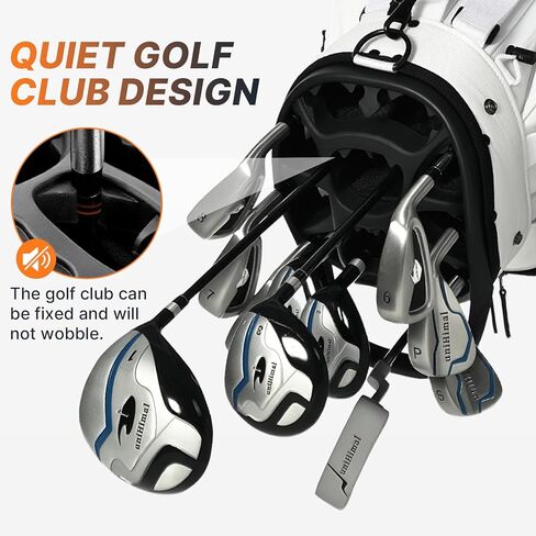 Golf Cart Bag 15 Way Organizer Divider Top Golf Club Bags Lightweight Golf Cart Bags for Men Women with Cooler, Magnetic Pocket and Rain Cover in Saudi Arabia