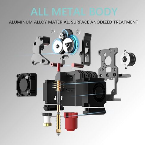 مُخصص للسكك الحديدية الخطية ذات التدفق العالي المتكامل لمجموعة طارد المحرك المباشر المعدني بالكامل مع ترقية الفوهة المتكاملة من قطعة واحدة للطابعة ثلاثية الأبعاد Ender 3/V2//pro/neo/S1 in Kuwait