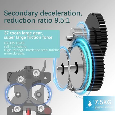 مُخصص للسكك الحديدية الخطية ذات التدفق العالي المتكامل لمجموعة طارد المحرك المباشر المعدني بالكامل مع ترقية الفوهة المتكاملة من قطعة واحدة للطابعة ثلاثية الأبعاد Ender 3/V2//pro/neo/S1 in Kuwait