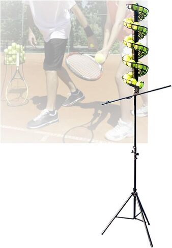 Portable Tennis Ball Machine for Practice & Training - Adjustable Height, Perfect for Coaches & Players, Lightweight, Easy to Use, Ideal for Skill Development,with Extra Track in Saudi Arabia