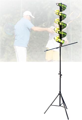 Adjustable Height Portable Tennis Ball Machine - Ideal for Training & Practice, Lightweight & Easy to Use, Skill Levels,with Extra Track in Saudi Arabia