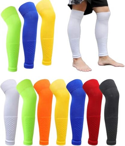 COUVER Leg Compression Sleeves for Unisex Men and Women, Long Knee Sleeve & Calf Leg Sleeve - Footless Leg Support for Sports in Saudi Arabia