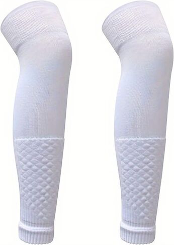 COUVER Leg Compression Sleeves for Unisex Men and Women, Long Knee Sleeve & Calf Leg Sleeve - Footless Leg Support for Sports in Saudi Arabia