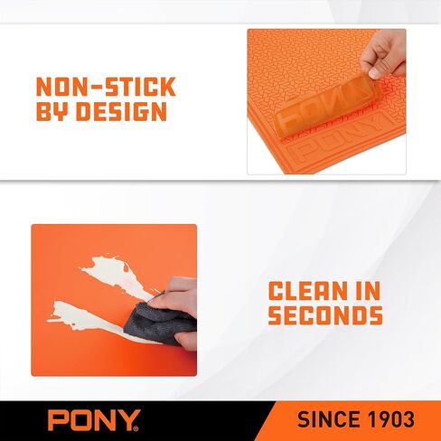 PONY Silicone Glue Mat, 28" x 23", Non-Stick, Heat-Resistant, Anti-Slip Pad for Resin, Epoxy, DIY, Crafts, Woodworking, Garage & Workshop in Saudi Arabia