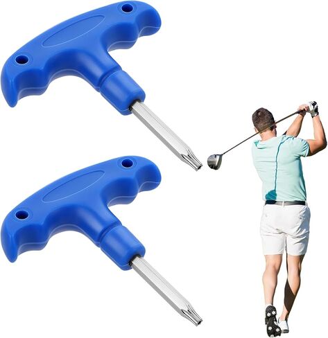 2 Pcs Golf Driver Tool,Driver Tool,Golf Torque Wrench,Driver Adjustment Tool,Golf Wrench,Golf Torque Club Wrench Tools,Stainless Steel Driver Tool For Club Shaft Adapter,Easy To Carry in Kuwait