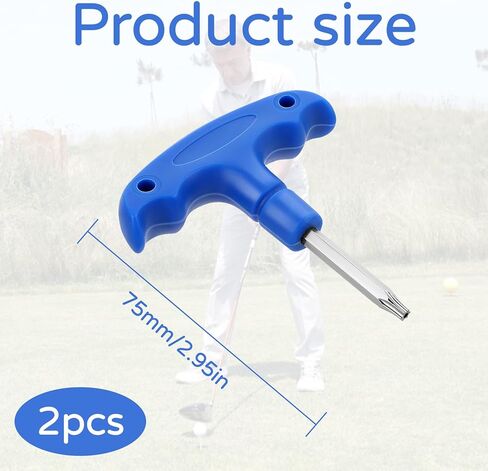 2 Pcs Golf Driver Tool,Driver Tool,Golf Torque Wrench,Driver Adjustment Tool,Golf Wrench,Golf Torque Club Wrench Tools,Stainless Steel Driver Tool For Club Shaft Adapter,Easy To Carry in Kuwait