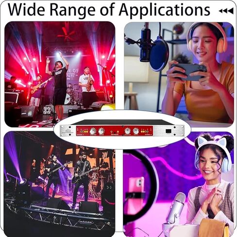 معالج صوت احترافي، معالج صوتي تلقائي مع مثير الصوت، تردد ثلاثي/جهير، قناة مزدوجة لضبط مستوى الصوت، للكاريوكي المنزلي، أداء المسرح in Kuwait