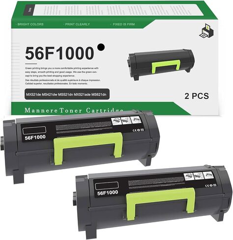 56F1000 High Yield Toner Cartridge (1-Pack) - Compatible 56F1000 Toner Cartridge Replacement for Lexmark 56F1000 Black Toner Cartridge for MS621dn MS321dn MS421dn MX321adw MX521ade MS521dn Printer in Kuwait
