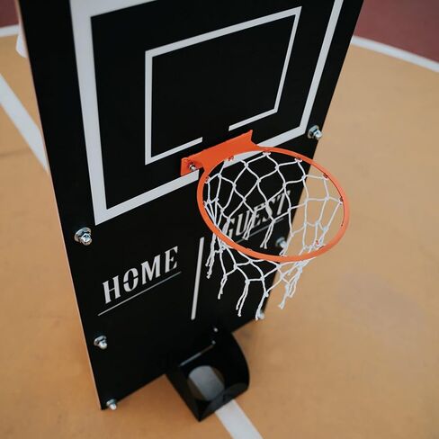 ديكور حائط معدني من Tubibu - طوق كرة سلة مثبت على الحائط لغرفة الألعاب والمكتب وغرفة اللعب - هدية استثنائية (كلاسيكية، كبيرة) in Kuwait