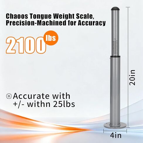 2100lbs Trailer Tongue Weight Scale for Safe Towing，Rust Resistant& Durable Weight Scale，Portable Towing Safety Tool Accessories Kit for RV，Trucks, Travel Trailers，Cargo & Boat in Kuwait