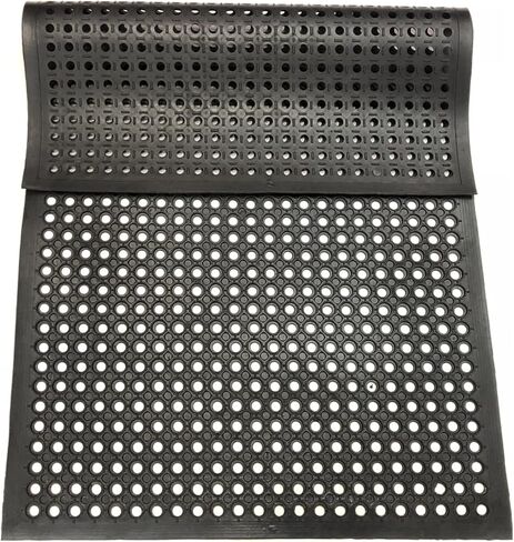 Uniboho Outdoor Rubber Floor Mats Anti Slip Restaurant Commercial Kitchen Mat Rubber Drainage Mat 60 x 35 Heavy Duty Door Mat for Garage Garden Indoor Outside Industral Pool Entrance Bar Wet Area in Saudi Arabia