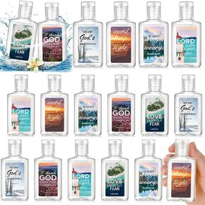 Capoda 30 Pack Christian Mini Foaming Hand Soap Bulk Small Scented Inspirational Hand Sanitizer Fresh Flavor 1fl oz Travel Size Religious Bible Verse Church Prayer Gift Party Favors in Kuwait