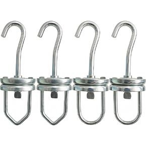 Powder Coating Swivel Hooks 360 Degree Rotation Ball Bearing Spinner Heavy Duty V and U Type Hook Kit for Painting Powder Coating and Spray Process (4 Pack) in Saudi Arabia