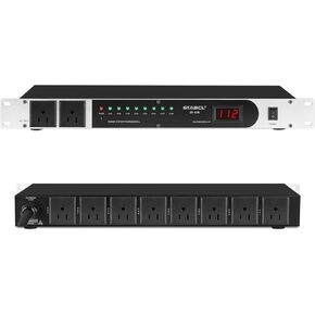 مكيف طاقة احترافي ذو 10 مقابس/جهاز تسلسل التيار. وحدة تحكم بإمدادات الطاقة الصوتية بقدرة 3300 واط، وواقي من زيادة التيار، للمنتجات الصوتية، والمعدات الإلكترونية in Kuwait