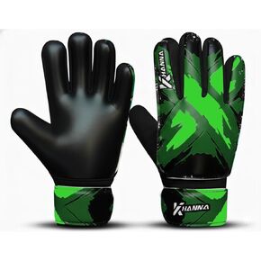 KHANNA Kids Soccer Goalie Gloves with Padded Palm – 4MM Latex Grip, Breathable Soccer Goalkeeper Gloves for Boys & Girls – Youth Football Gloves for Training & Match in Kuwait
