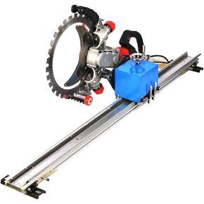 Track Saw Kit, 1.5/2/2.5/3M Alloy Circular Saw Guide Rail with Remote Control, Rotating Tilt & Adjustable Cut Depth, Perfect for Cutting Concrete, Rebar, Flooring & Walls in Construction 3m in Saudi Arabia