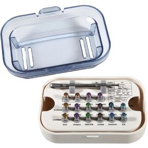 Universal Implant Prosthetic Kit Long and Short Dental Implant Driver Kit with Torque Wrench Size 10-70Ncm Restoration Screwdriver Kit (FULLY AUTOCLAVABLE Made with French Steel & Hgh Quality Plastic) in Kuwait