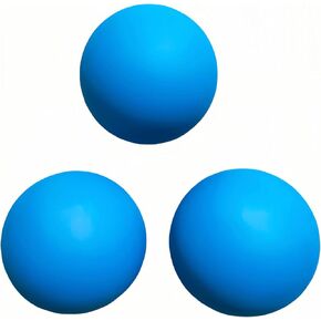 3 عبوات من كرات الاسكواش الزرقاء بقطر 2.2 بوصة، كرة رد فعل عالية الارتداد للمبتدئين لتدريب كرة المضرب in Kuwait