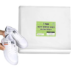 R - PACK 200 قطعة من POF Food مقاس 10 × 12 بوصة - أكياس قابلة للانكماش بالحرارة، مثالية لتغليف الهدايا الصغيرة، خالية من مادة BPA in Kuwait