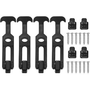 4-Pack T-Handle Rubber Flexible Draw Latches,6.3" Flexible Draw Latches Flexible T-Handle Hasp Rubber with Screws for Toolbox/Golf Cart/Vehicle Engine/Cooler/Hood [Black] in Kuwait