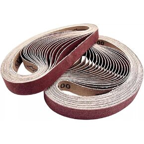 1-1/2 x30 Inch Sanding Belt 320 Grit 25pc for Bench Belt Sander Knife Sharpener Sanding Paper 1.5 x 30 in Kuwait